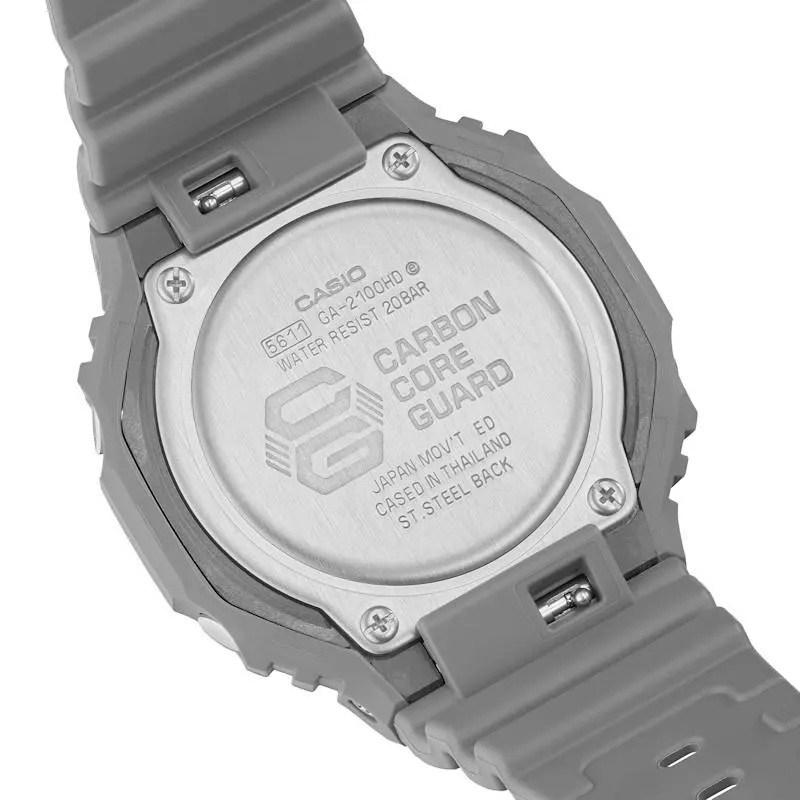 G-Shock Carbon Core Grey-White Combination Men's Watch- GA-2100HD-8A
